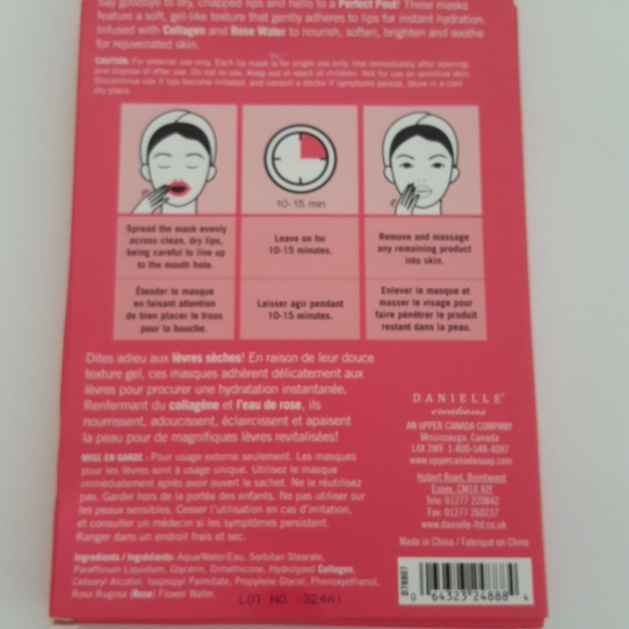 Danielle NIB Perfect Pout Collagen Lip Mask - Picture 4 of 5